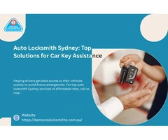 Auto Locksmith Sydney for Fast and Reliable Car Key Help