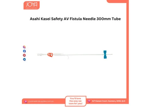 Asahi Kasei Safety AV Fistula Needle 300mm Tube - Joya Medical Supplies