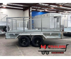 10x5 Tandem Galvanised trailer 2T GVM with 900mm Cage
