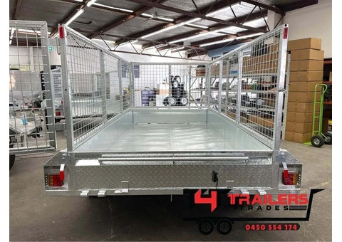 10x5 Tandem Galvanised trailer 2T GVM with 900mm Cage - 4/7