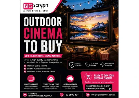 Buy Outdoor Cinema Systems for Professional Movie & Event Experiences