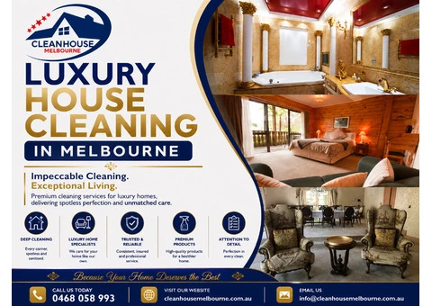 Damaged Interiors? Luxury House Cleaning in Melbourne