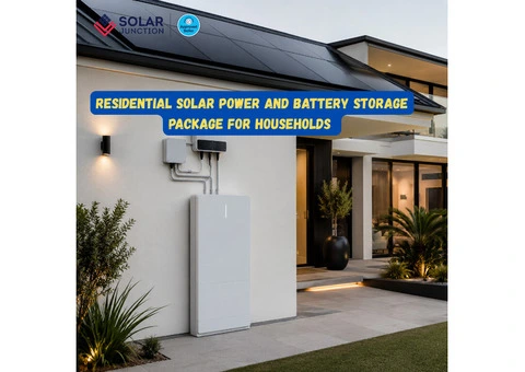 Residential Solar Power and Battery Storage Package for Households