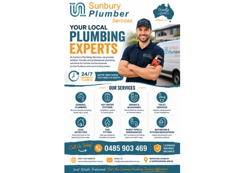 Need a Reliable Local Plumber in Sunbury? - 2/3