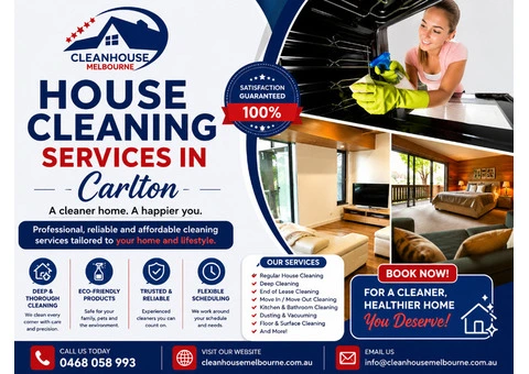 Sick of Untidy Rooms? House Cleaning Carlton Now