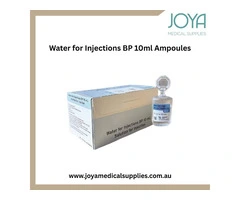 Water for Injections BP 10ml Ampoules - Joya Medical Supplies | Australia