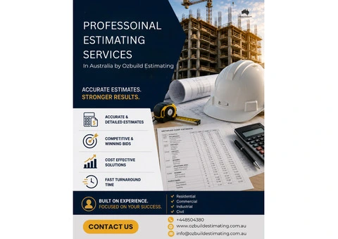 Professional Construction Estimating Services in Australia