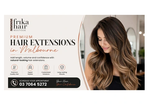Premium Hair Extensions in Melbourne for Natural Volume