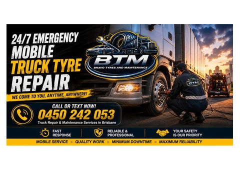 24/7 Mobile Truck Tyre Repair Brisbane Experts