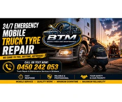 24/7 Mobile Truck Tyre Repair Brisbane Experts