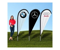 Custom Teardrop Banners for Eye-Catching Brand Visibility