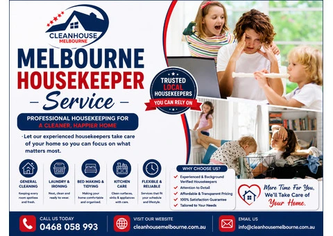 Sick of Untidy Rooms? Professional Melbourne Housekeeper