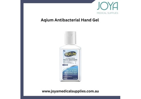 Buy Aqium Antibacterial Hand Gel 60ml - Joya Medical Supplies | Australia
