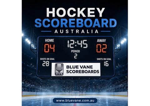 Hockey Scoreboard Australia Blue Vane Scoreboard: Simple and Clear Display