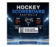 Hockey Scoreboard Australia Blue Vane Scoreboard: Simple and Clear Display