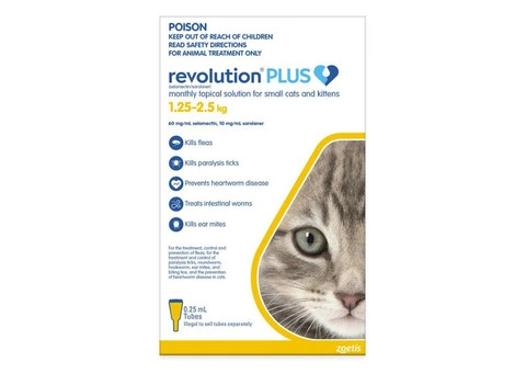 Revolution Plus for Cats – Monthly Flea, Tick & Worm Protection | DiscountPetCare