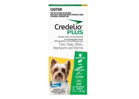 Credelio Plus for Dogs – Monthly Flea, Tick, Heartworm & Worm Chew | DiscountPetCare
