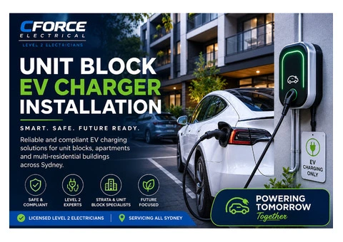 Unit Block EV Charger Installation