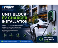 Unit Block EV Charger Installation
