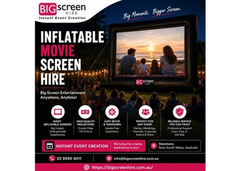Inflatable Movie Screen Hire for Unforgettable Outdoor Events