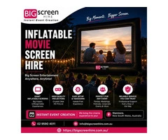 Inflatable Movie Screen Hire for Unforgettable Outdoor Events