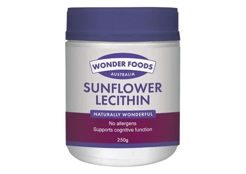 Buy Wonder Foods Sunflower Lecithin Powder 250g Australia