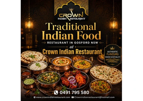 Craving Real Indian Flavours? Discover the Best Crown Indian Restaurant Near Gosford NSW Today
