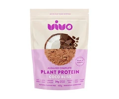 Buy Vivo Organic Alkaline Complete Plant Protein Coco Bliss Creme 400g - 1kg Australia
