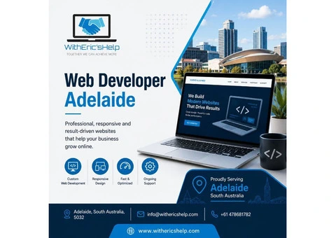 Web Developer Adelaide – Custom Websites by WithEric’sHelp