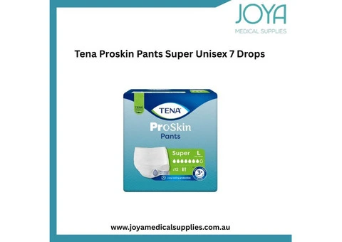 Tena Proskin Pants Super Unisex 7 Drops - Joya Medical Supplies | Australia