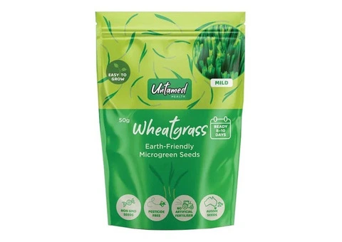 Buy Untamed Health Earth-Friendly Sprouting Seeds Wheatgrass 100 gm Australia