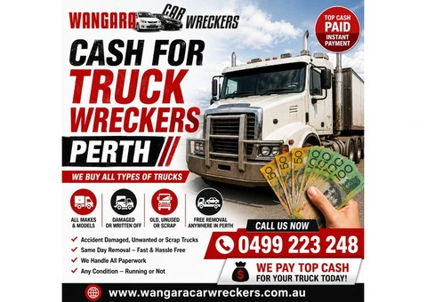 Cash for Truck Wreckers Perth - Top Cash Paid