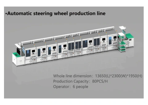 Automatic steering wheel production line