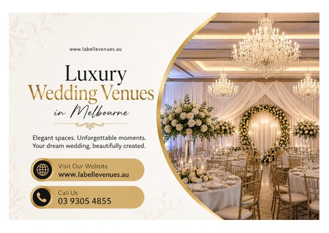 Luxury Wedding Venues Melbourne | Elegant Wedding Reception Venue