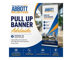Premium Pull Up Banner Adelaide by Abbott Print