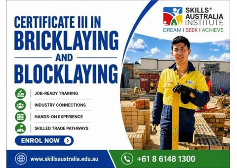 Get Job-Ready with Cert 3 Bricklaying and Blocklaying Training