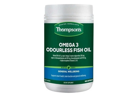 Buy Thompson's Omega 3 Odourless Fish Oil 400 Capsules Australia