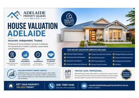 House Valuation Adelaide – Certified Property Valuers for Accurate Home Assessments
