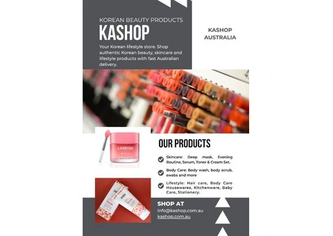 Authentic K-Beauty at KASHOP Australia