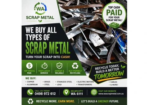Recycle Metals Perth | Top Cash Paid for Scrap Metal