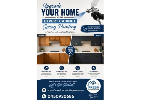 Upgrade Your Home with Expert Cabinet Spray Painting