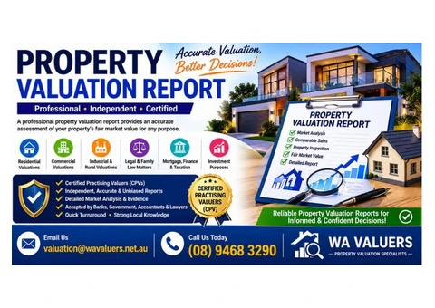 Property Valuation Report – Certified & Independent Property Valuation Services