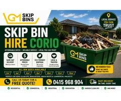 Skip Bin Hire Corio | Local, Trusted & Fully Insured Waste Removal – GM Skip Bins