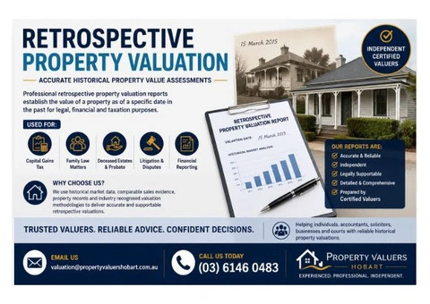 Retrospective Property Valuation – Accurate Historical Property Value Assessments