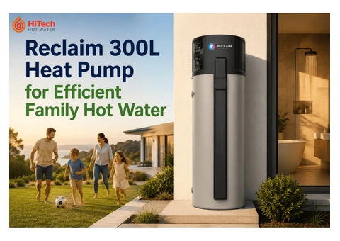 Reclaim 300L Heat Pump for Efficient Family Hot Water
