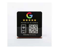 Google Review NFC Plaque + QR Code