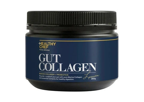 Buy The Healthy Chef Gut Collagen Powder Lemon 260 gm Australia
