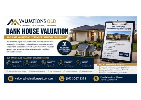 Bank House Valuation – Professional Pre-Mortgage Property Valuation Services