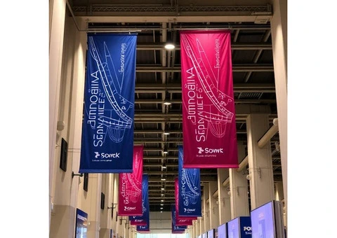 Rise above the competition with custom event ceiling displays