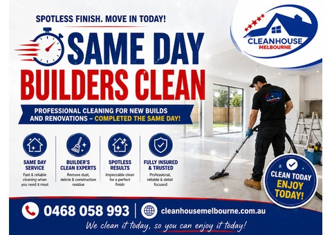 Same Day Builders Clean